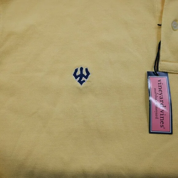 NWT Vineyard Vines Washington & Lee W&L & Whale Logos Cotton Golf Polo Shirt XL - Picture 4 of 4
